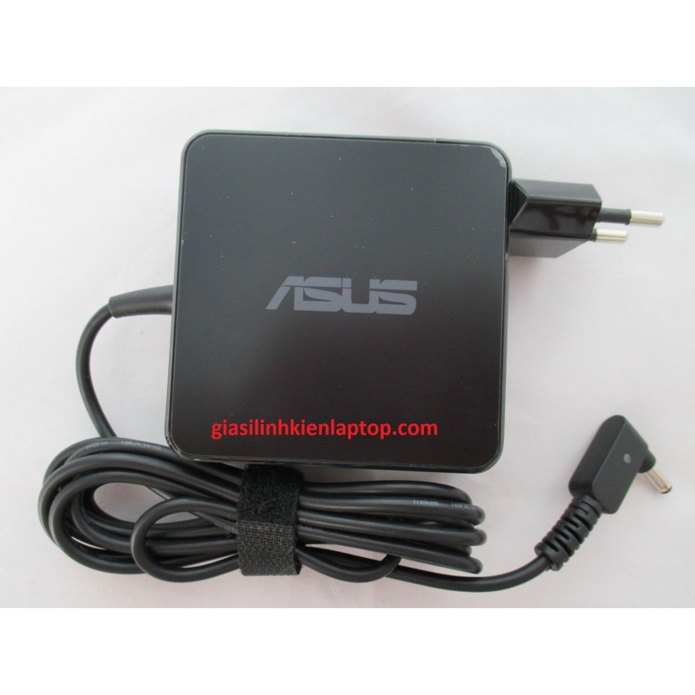 Sạc laptop Asus 19V-3.42A cục vuông đầu tròn nhỏ