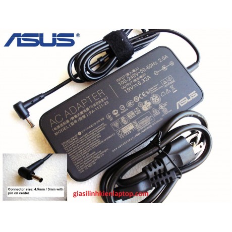 Sạc laptop Asus 19V-6.32A slim chân kim nhỏ