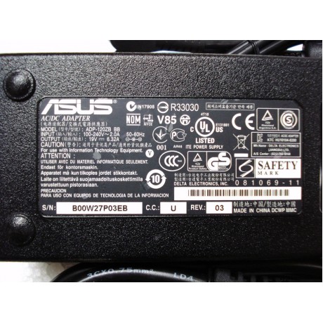 Sạc laptop Asus 19V-6.32A 