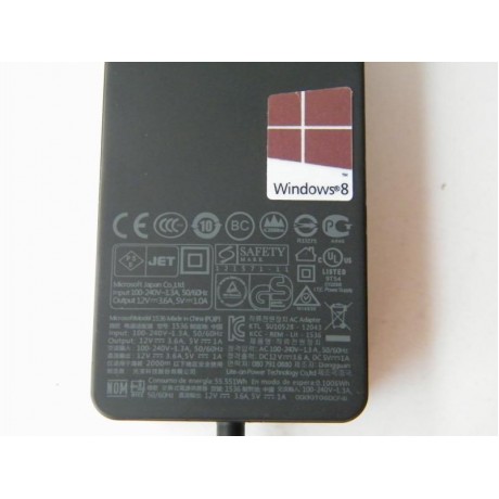 Sạc laptop microsoft SURFACE 12V- 3.6A chính hãng