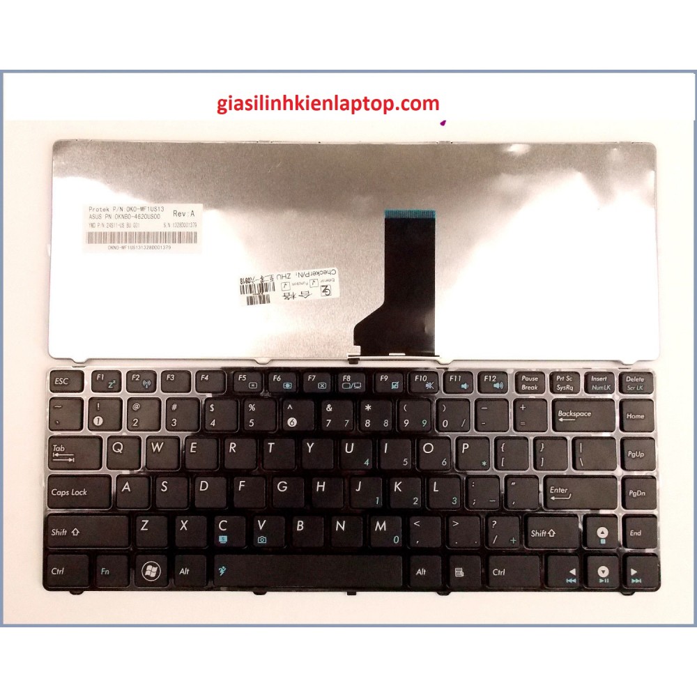 Bàn phím Laptop Asus K43 K43E K43B K43T series