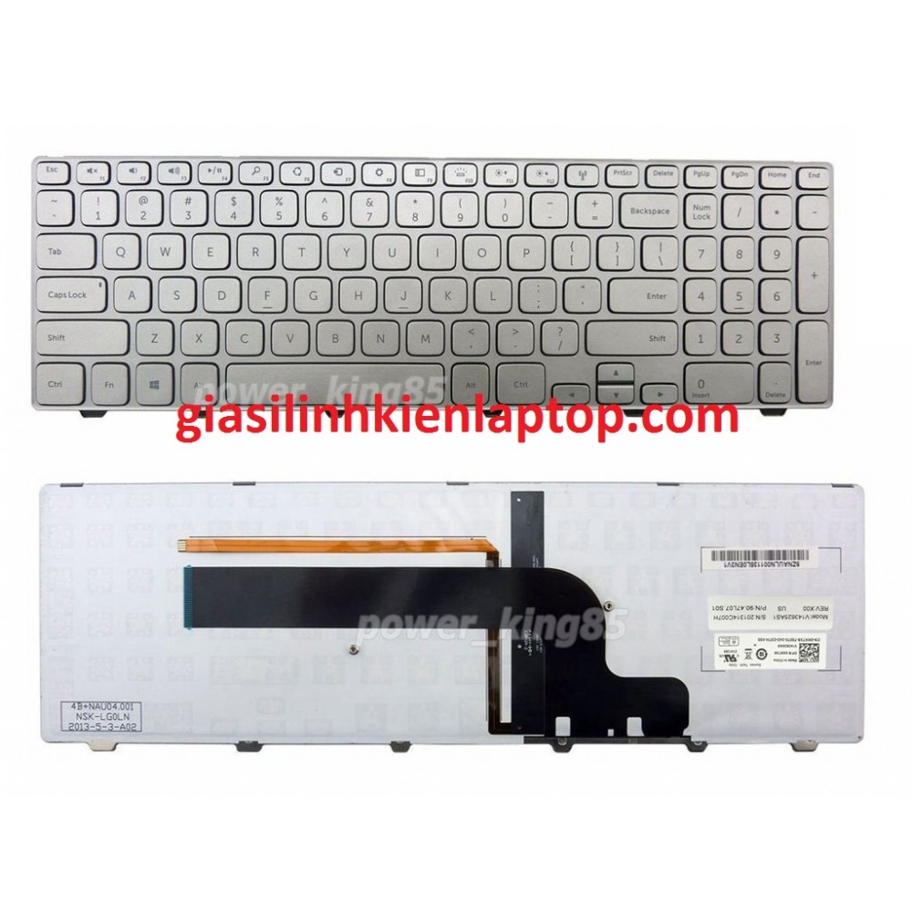 Bàn phím laptop Dell inspiron 7537 15-7537