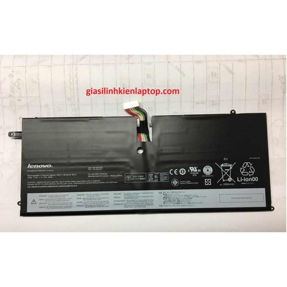 Pin laptop Lenovo Thinkpad X1 carbon gen 2 (20A7 , X1C 2014 )