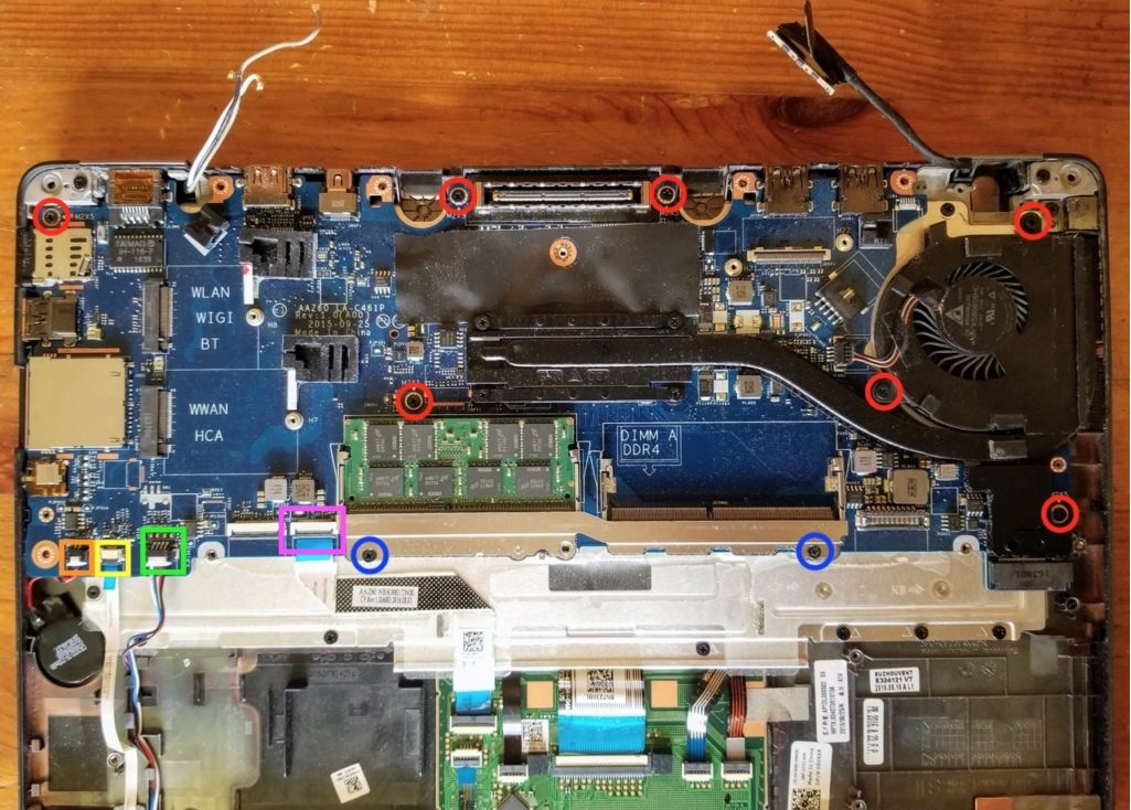 tháo mainboard dell e7470