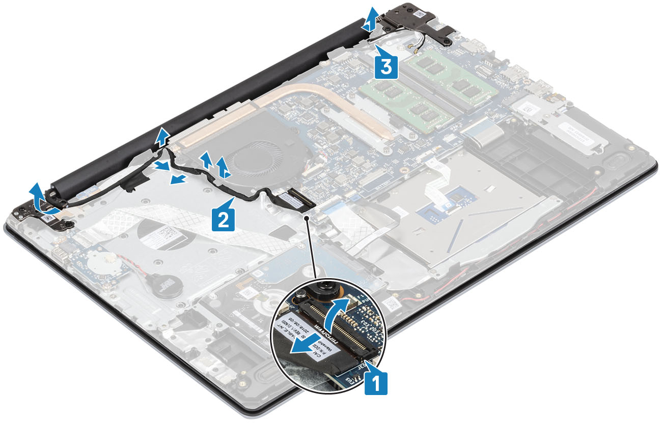 tháo cáp màn hình dell vostro 3590