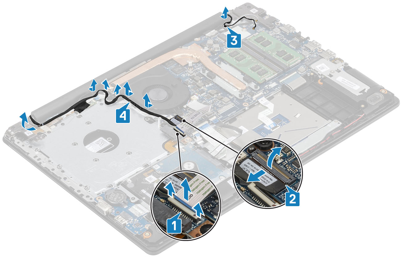 tháo dây cáp dell vostro 3580