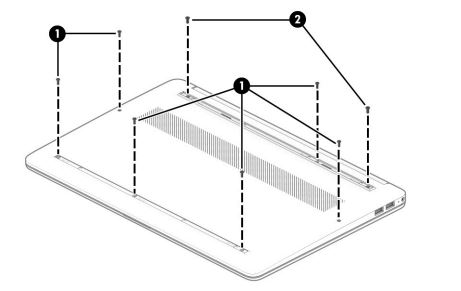 tháo ốc vít cố định nắp lưng