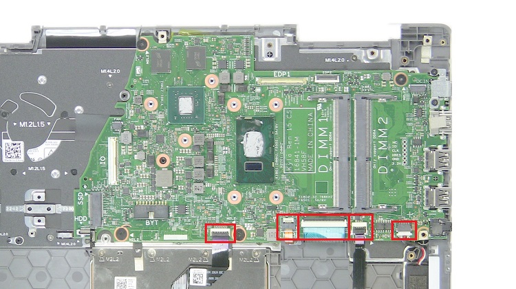 tháo mainboard dell inspiron 7570