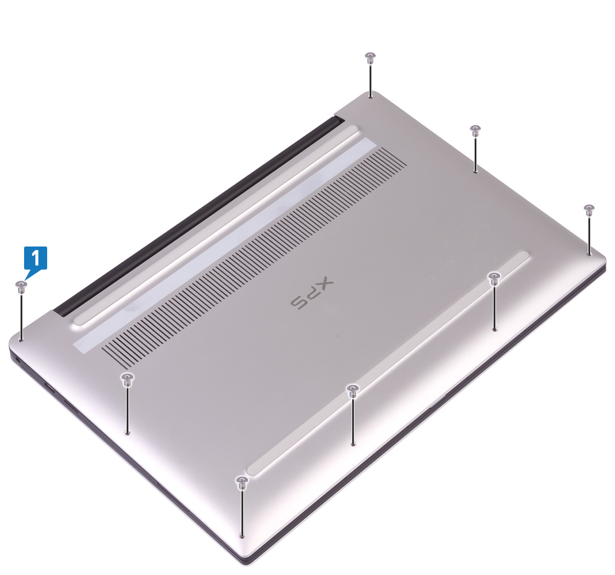 Tháo mặt lưng dell XPS 9380